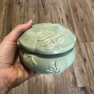 2/$27- Ceramic jar with lid